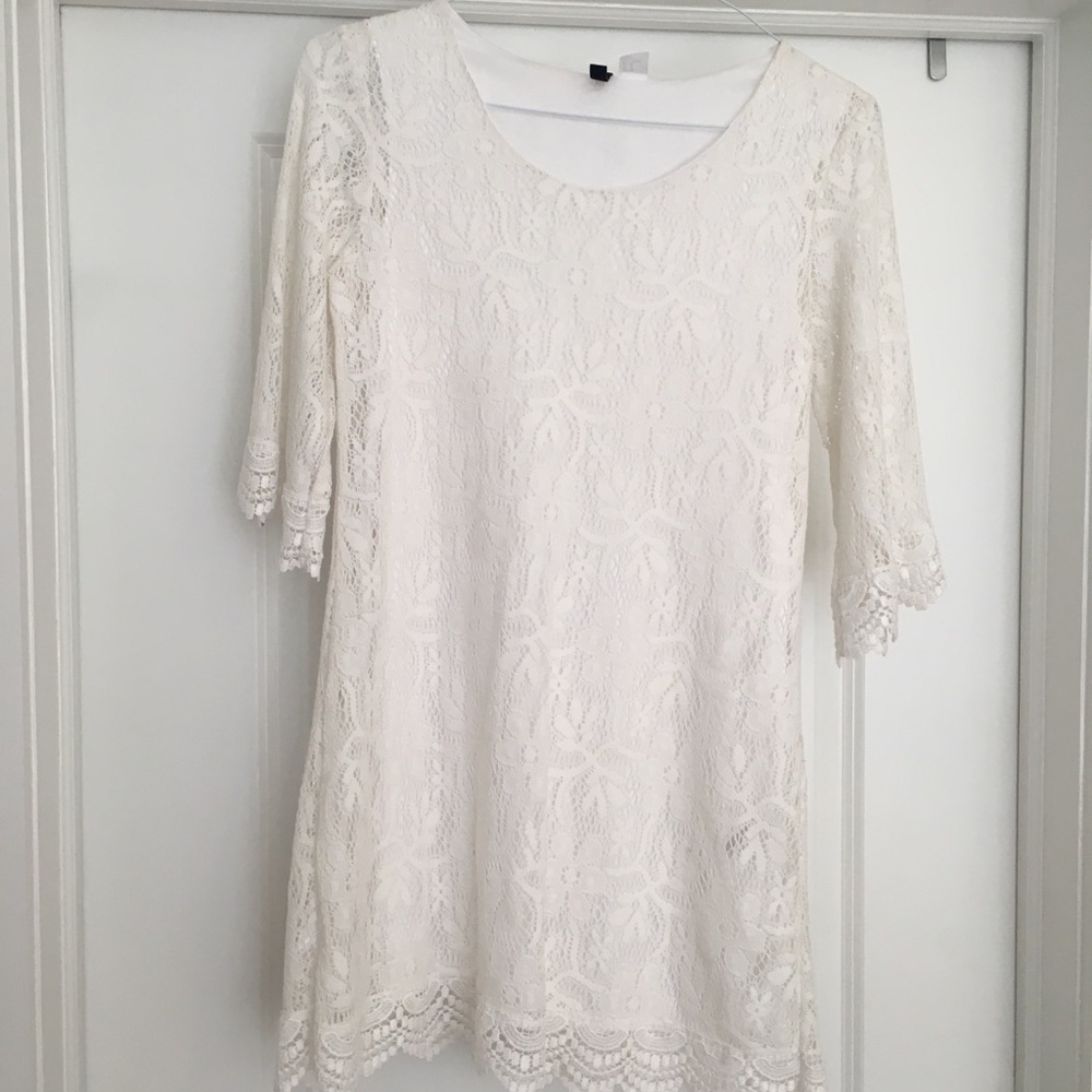 Pretty White Lace Dress